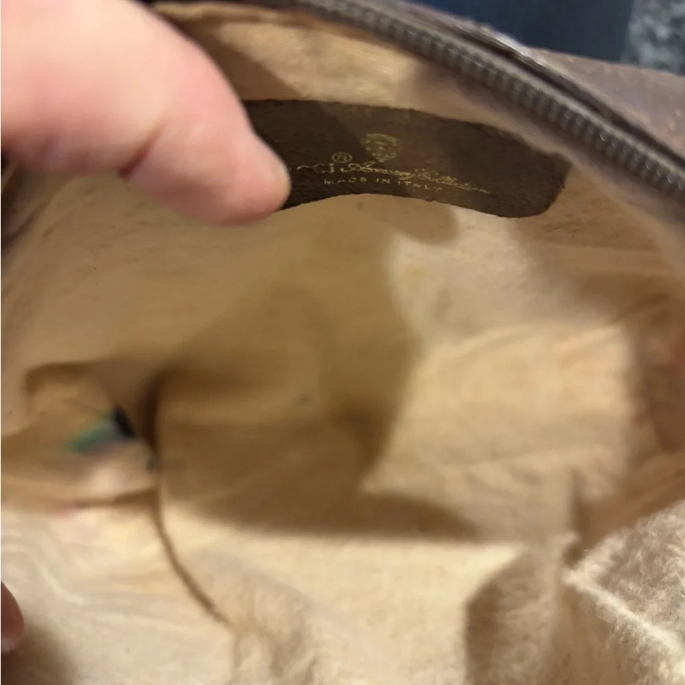 SOLD!!!!Gucci Beige Monogram Bag with Red and Green Accent - Picture 8 of 11